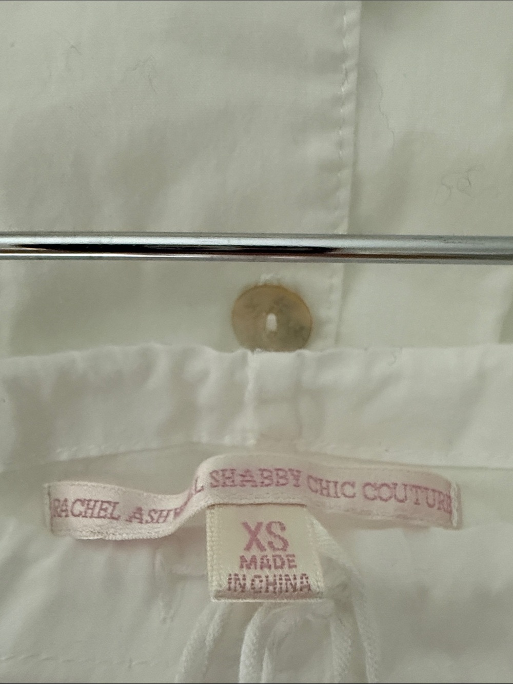 Rachel Ashwell Shabby Chic Couture White Cotton Pajamas - Picture 6 of 8